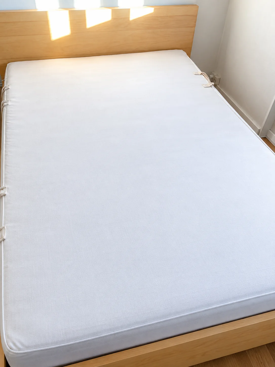 Matelas — rafraîchissement du tissu : présentation après nettoyage